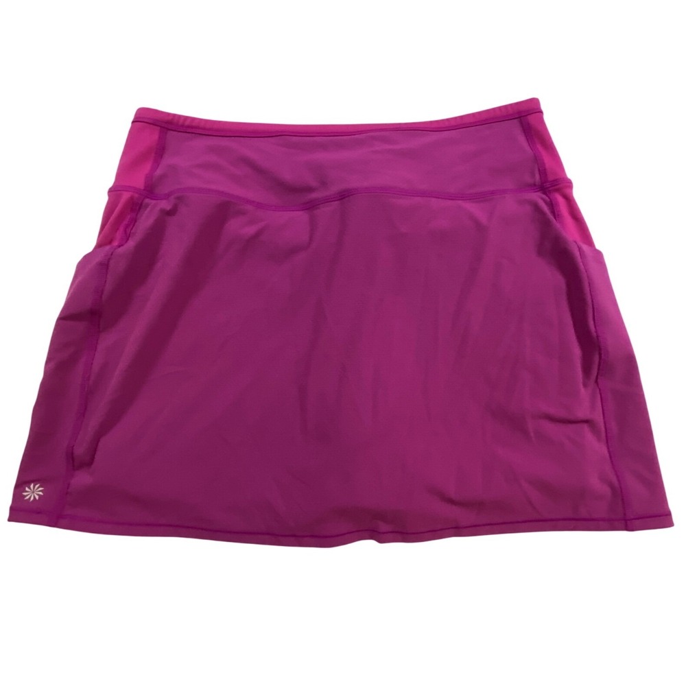 Athleta Action Skort Dobby 14.5 Blackout Pink Athletic Skirt‎ Women's Size M - Picture 3 of 13